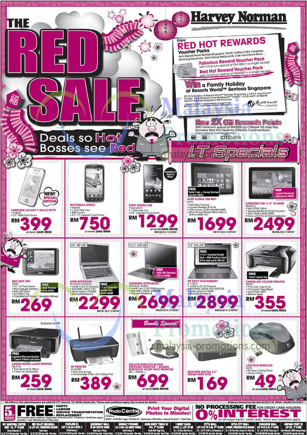 Featured image for Harvey Norman Furniture, Smartphones, Notebooks & Accessories Offers 10 – 15 Jan 2013