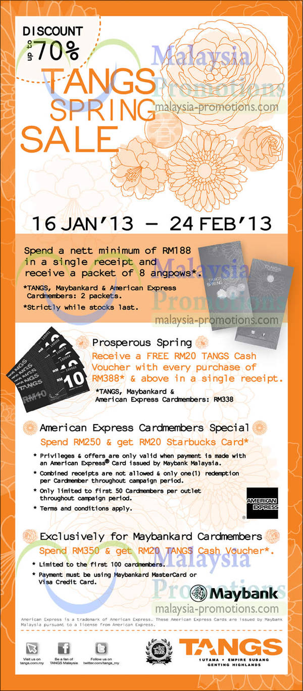 Featured image for (EXPIRED) Tangs Spring Sale Up To 70% Off 16 Jan – 24 Feb 2013