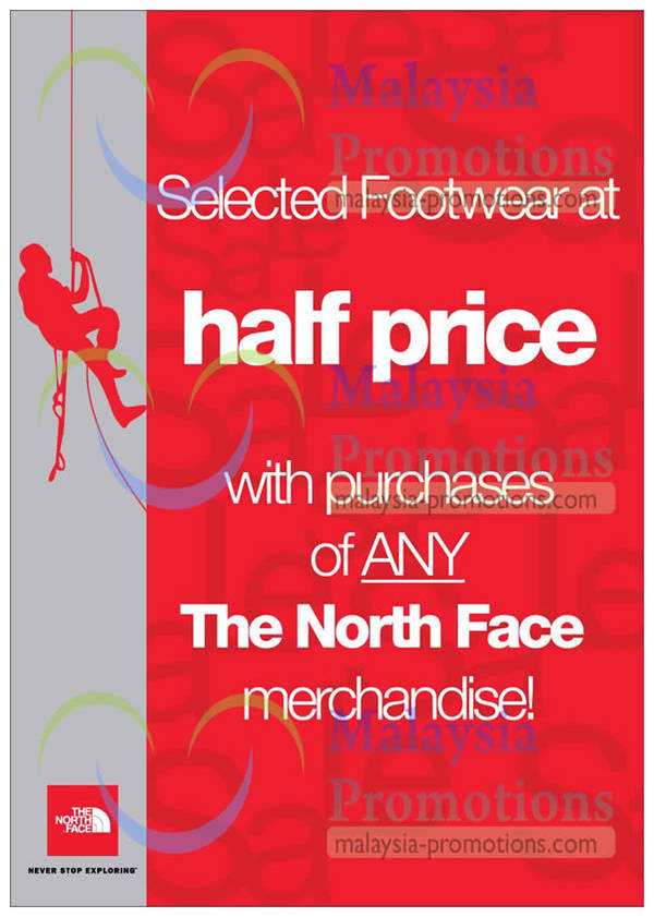Featured image for (EXPIRED) The North Face 50% Off Footwear With Any Purchase 30 Jan – 10 Feb 2013