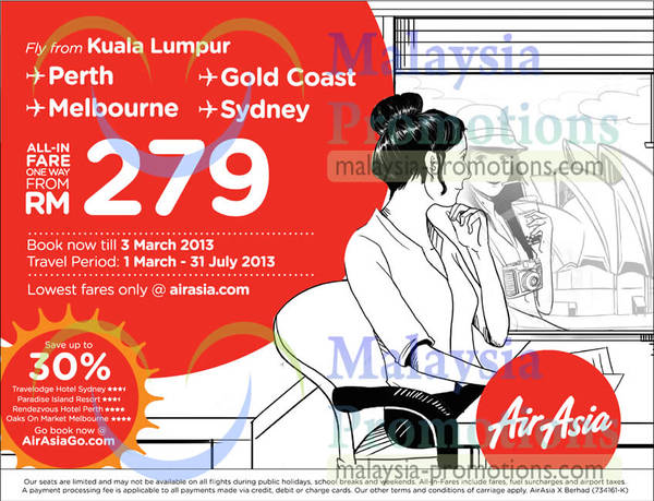 Featured image for (EXPIRED) Air Asia From RM279 Promotion Air Fares 17 Feb – 3 Mar 2013