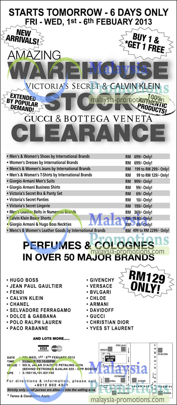 Featured image for (EXPIRED) Branded Perfumes / Fragrances Warehouse Sale @ Petaling Jaya 1 – 6 Feb 2013