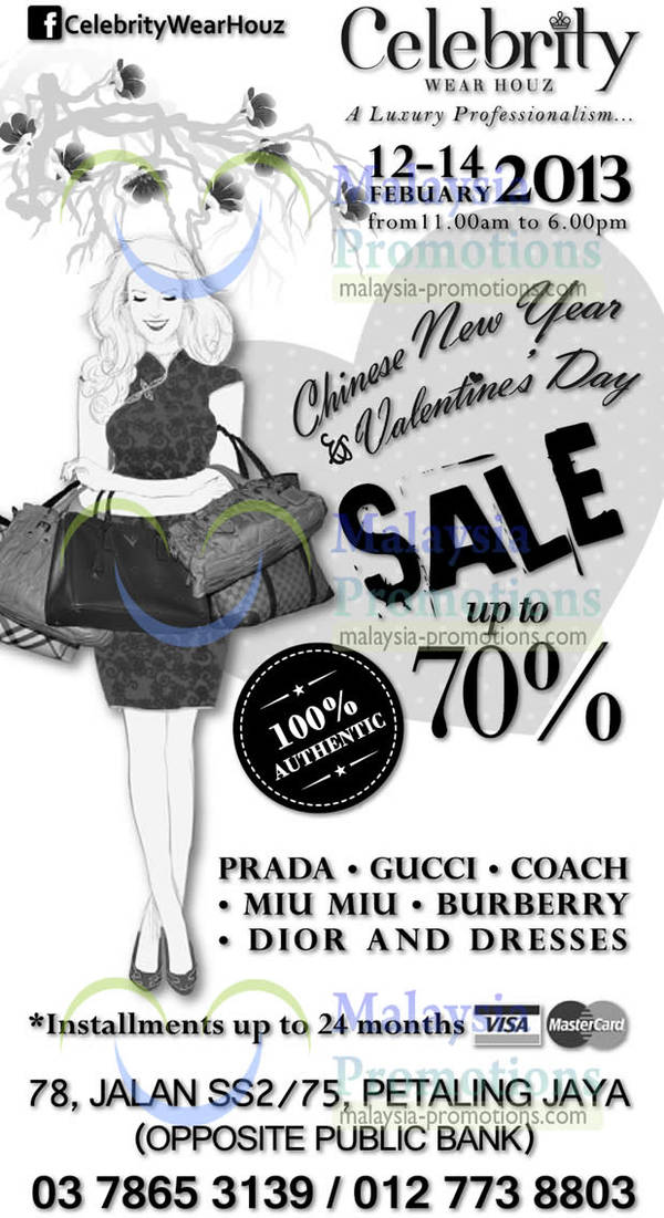 Featured image for (EXPIRED) Celebrity Wear Houz Branded Handbags Sale 12 – 14 Feb 2013