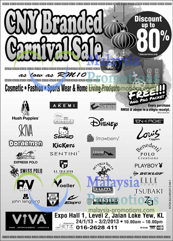 Featured image for (EXPIRED) Jetz CNY Branded Carnival Sale Up To 80% Off @ KL 24 Jan – 3 Feb 2013