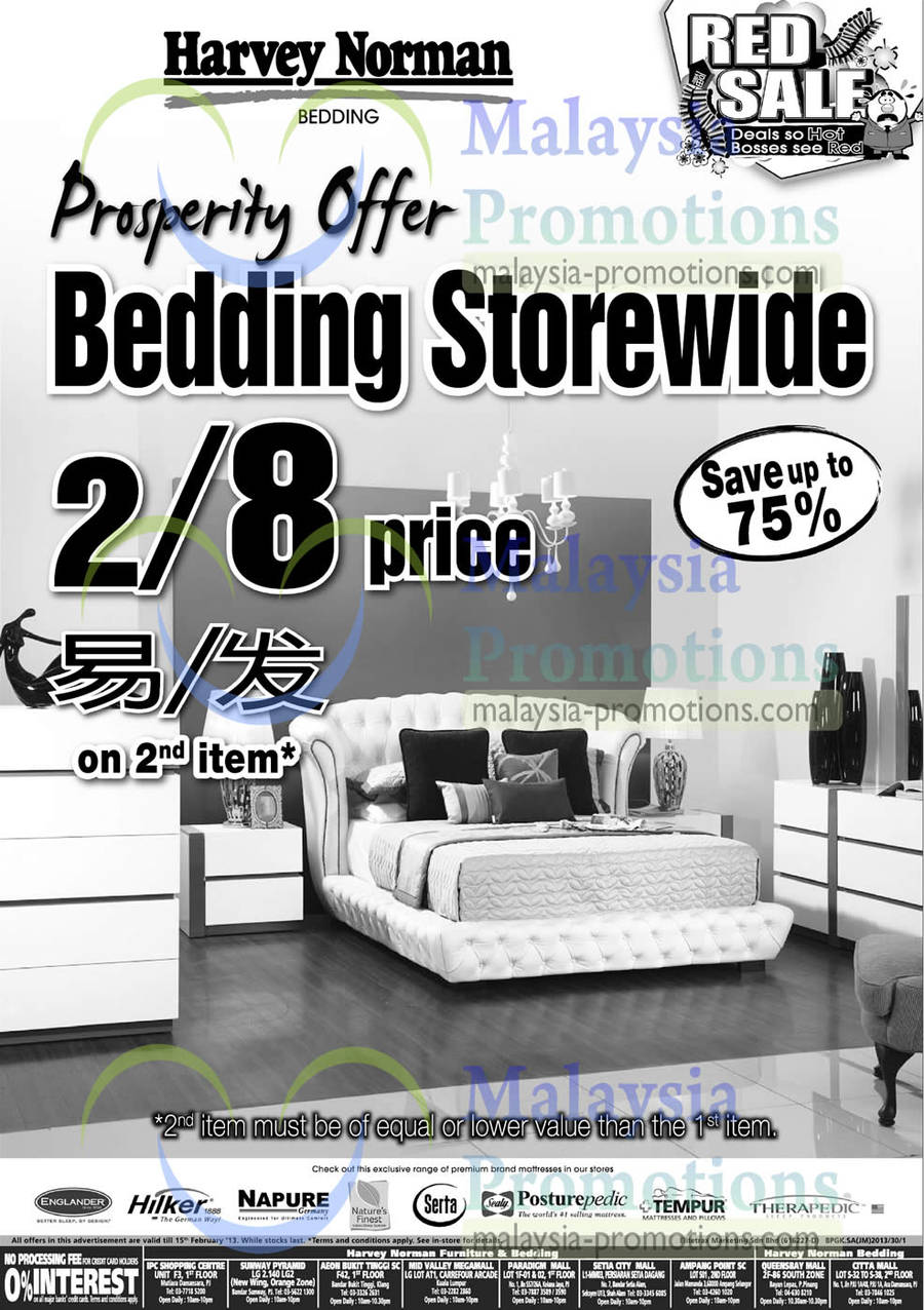 Prosperity Offer Bedding Storewide