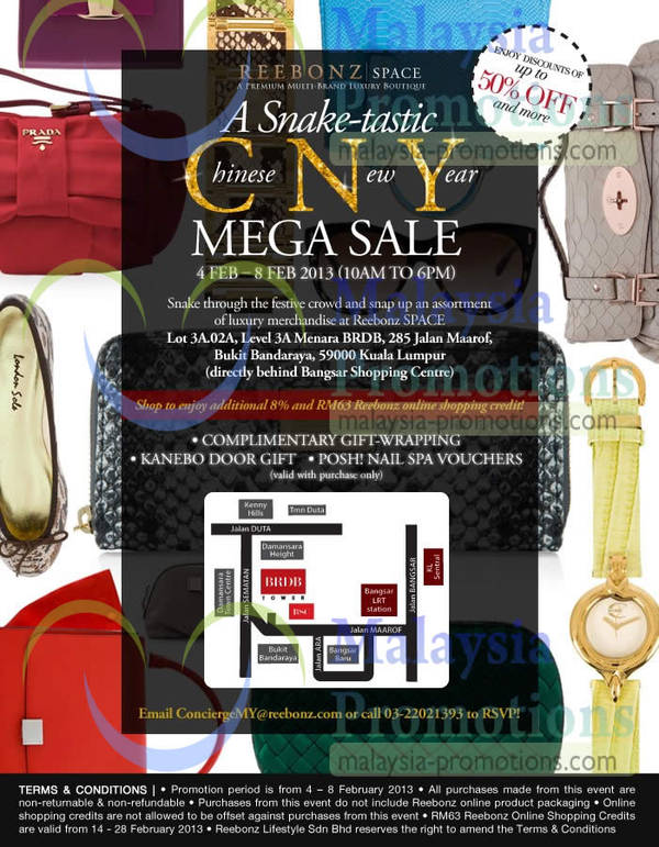 Featured image for (EXPIRED) Reebonz Mega Sale @ Menara BRDB Kuala Lumpur 4 – 8 Feb 2013