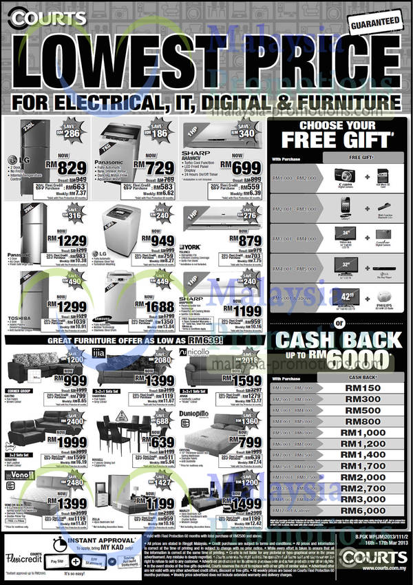 Featured image for (EXPIRED) Courts 20% Off Storewide Promotion 16 – 17 Mar 2013