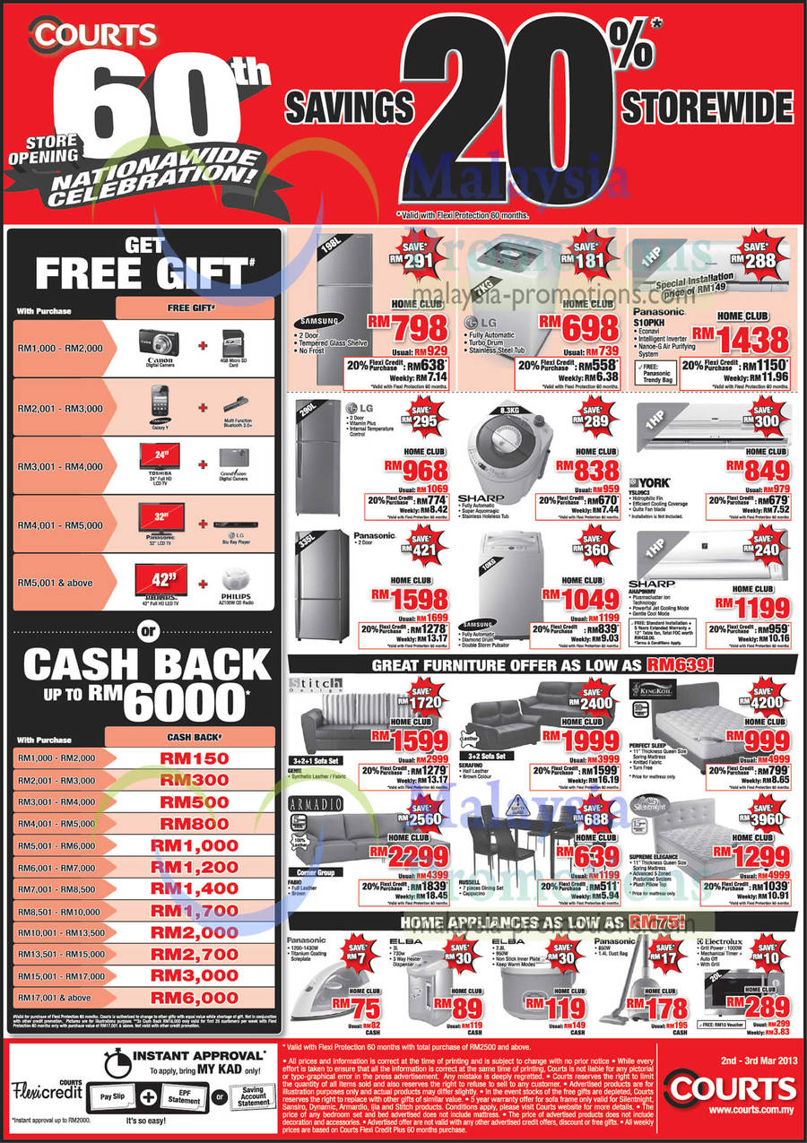 Fridges, Washers, Air Conditioners, LG, Sharp, Panasonic, Samsung