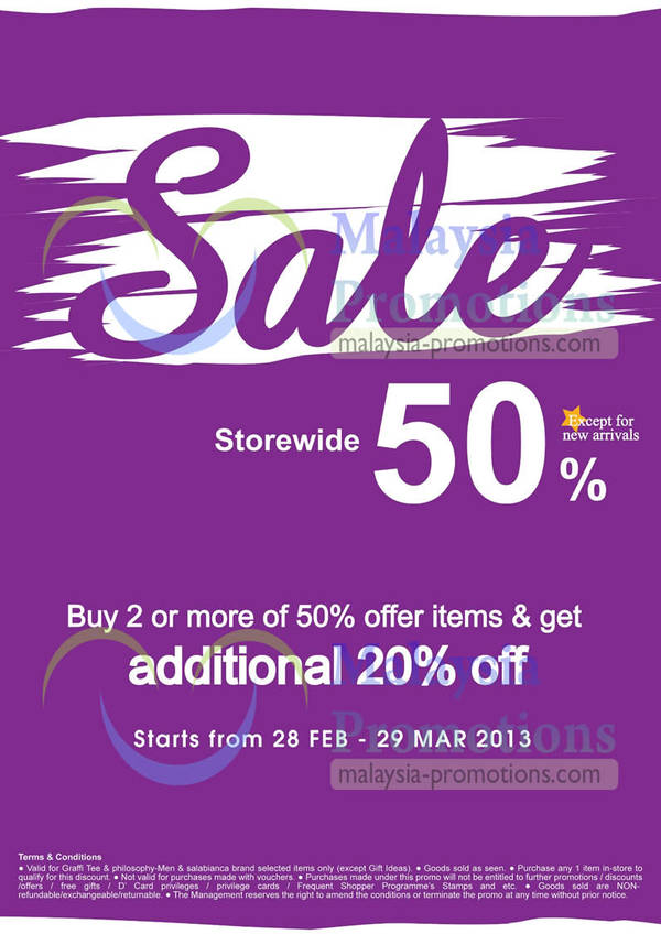 Featured image for (EXPIRED) Graffi Tee Storewide 50% Off Sale @ All Outlets 28 Feb – 29 Mar 2013