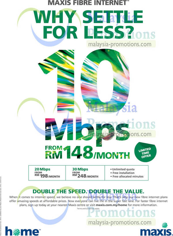 Featured image for Maxis Fibre Broadband Plans Promotion Offer 31 Mar 2013