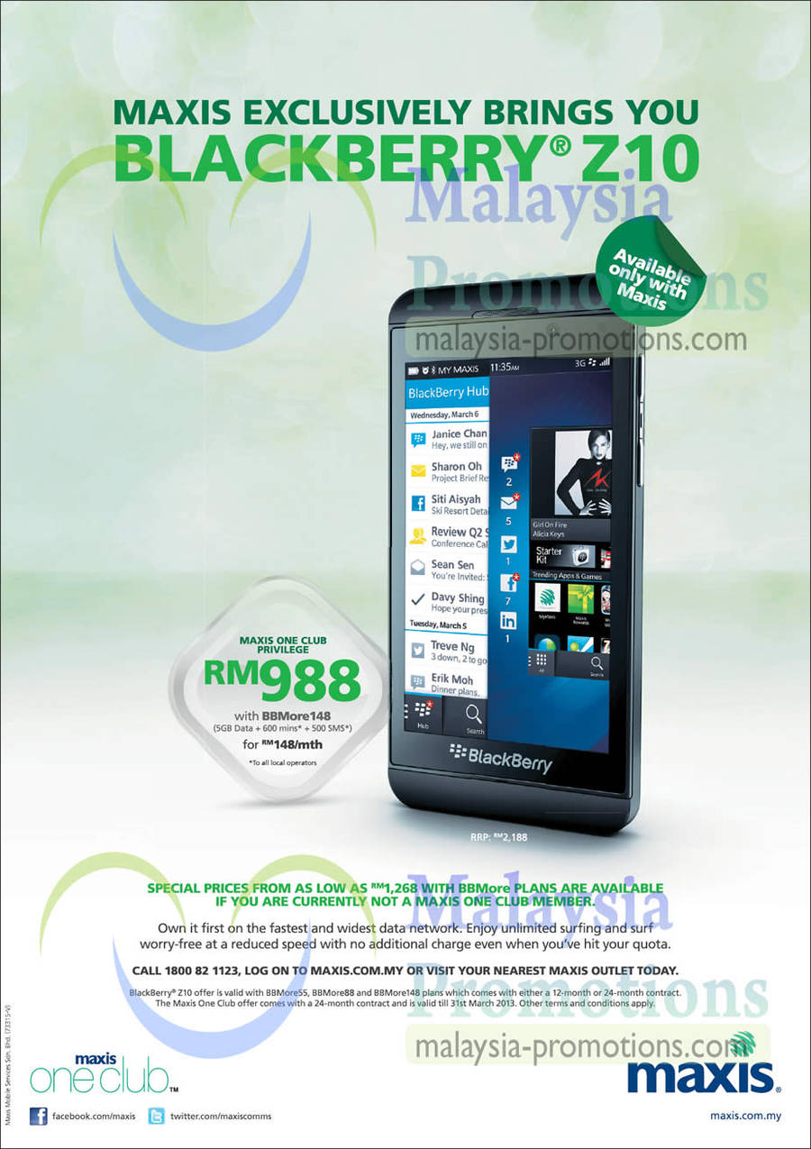 Maxis 9 Mar 2013