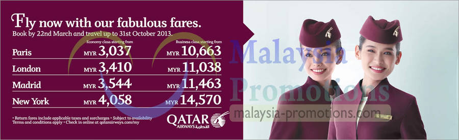 Qatar Airways 12 Mar 2013