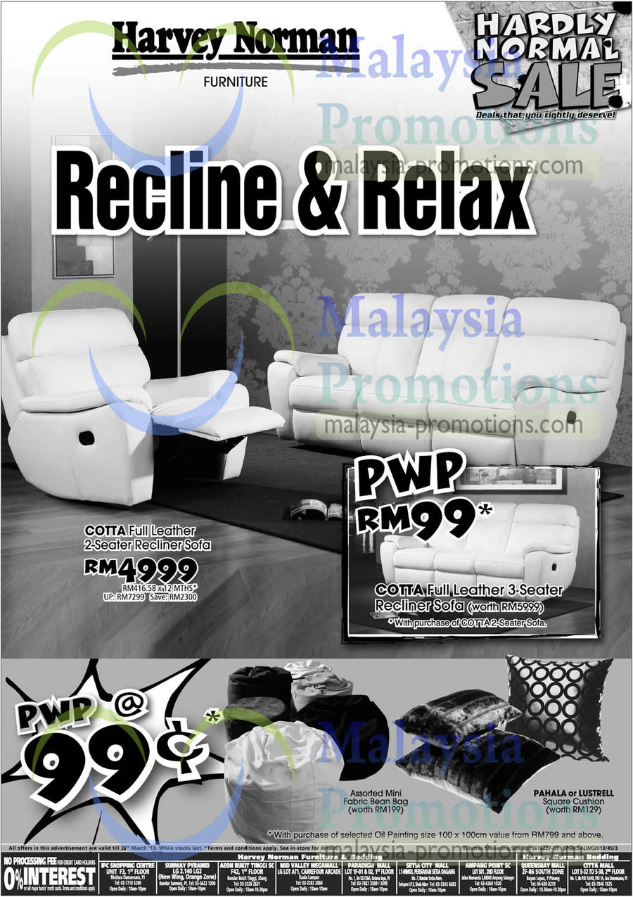 Recline n Relax Sofa Offers, Purchase With Purchase