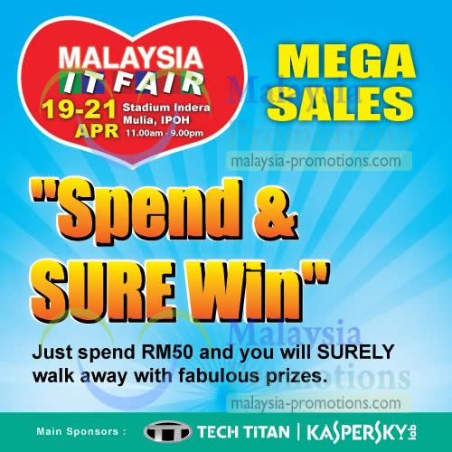 Featured image for (EXPIRED) Malaysia IT Fair @ Stadium Indera Mulia Ipoh 19 – 21 Apr 2013