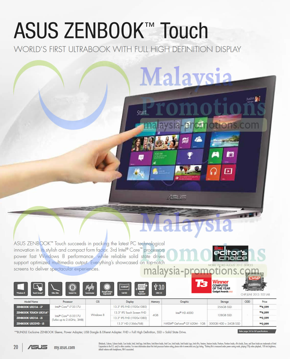 Featured image for Asus Notebooks & Tablets Offers 1 Mar - 30 Apr 2013