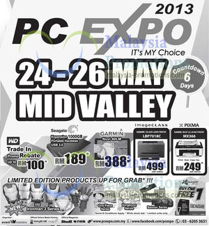 Featured image for (EXPIRED) PC Expo 2013 @ Mid Valley 24 – 26 May 2013