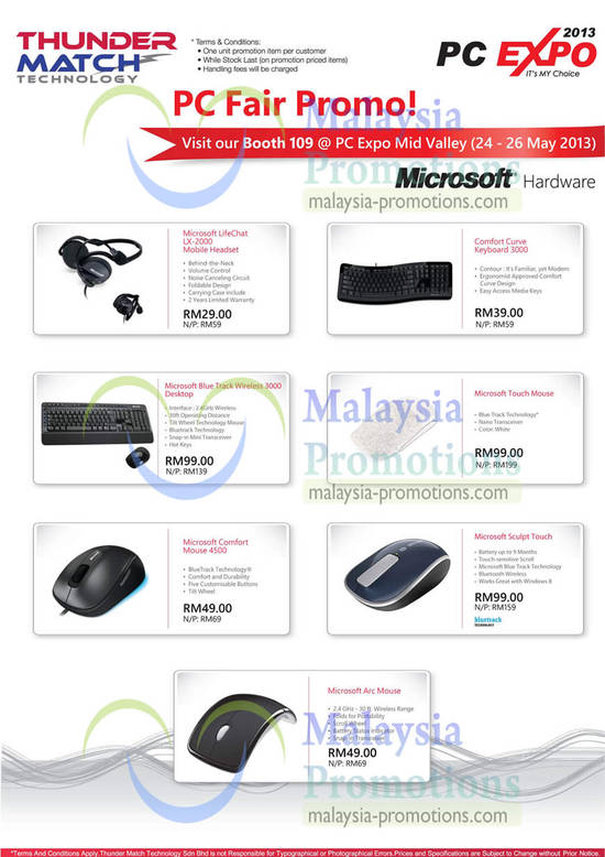 24 May Thunder Match Microsoft LX-2000 Mobile Headset, Comfort Curve 3000 Keyboard, Wireless 3000 Desktop,