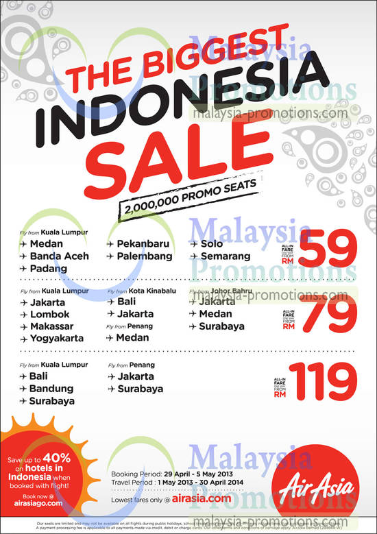 Air Asia Indonesia Sale 29 Apr 2013