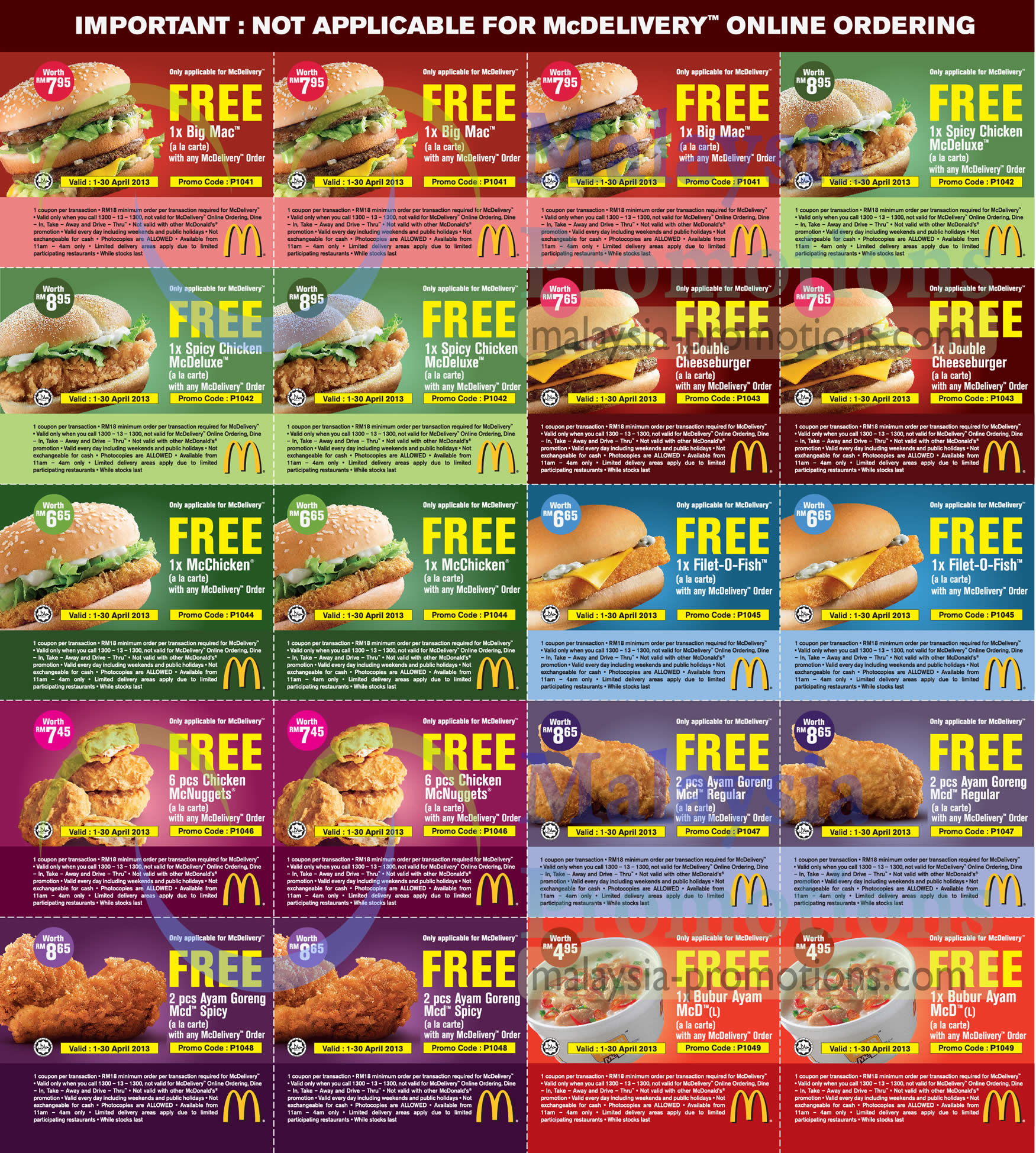 All Coupons Printable McDonald s McDelivery Coupons For FREE 