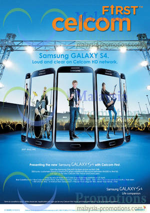 Featured image for Celcom Samsung Galaxy S4 Price & Plans 26 Apr 2013