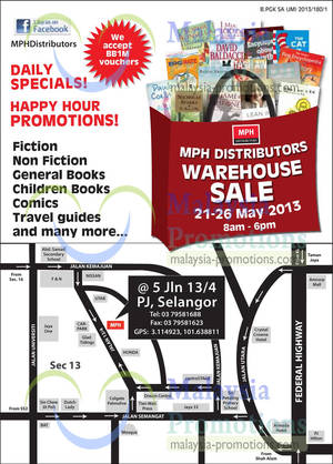 Featured image for MPH Distributors Warehouse Sale 21 – 26 May 2013