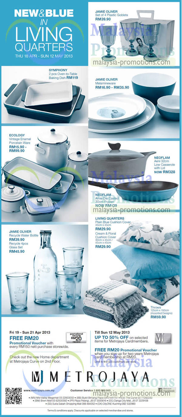 Featured image for (EXPIRED) Metrojaya Living Quarters Promotion Offers 18 Apr – 12 May 2013