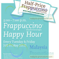 Featured image for (EXPIRED) Starbucks 50% Off Frappuccino (Tues & Fri) 23 Apr – 31 May 2013