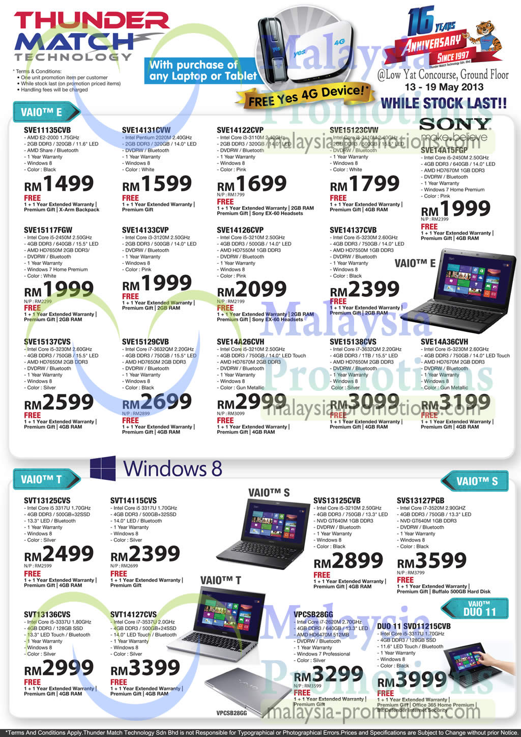 Thunder Match Technology Anniversary Promo Offers Plaza Low Yat 13 19 May 2013