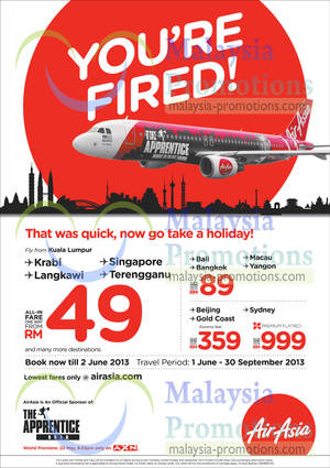 Featured image for (EXPIRED) Air Asia Promotion Air Fares 27 May – 2 Jun 2013