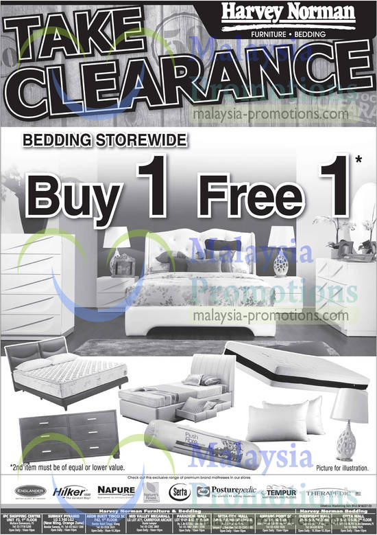 Buy 1 Get 1 Free Bedding Promotion