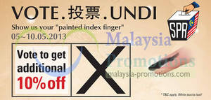 Featured image for (EXPIRED) Elianto 10% Off Promo For Malaysian Voters 5 – 10 May 2013