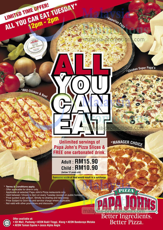 Papa Johns 13 May 2013