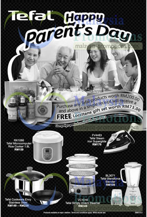 Featured image for Tefal Electronics Offers, Cookware Offers & Free Gift Promo 2 May 2013