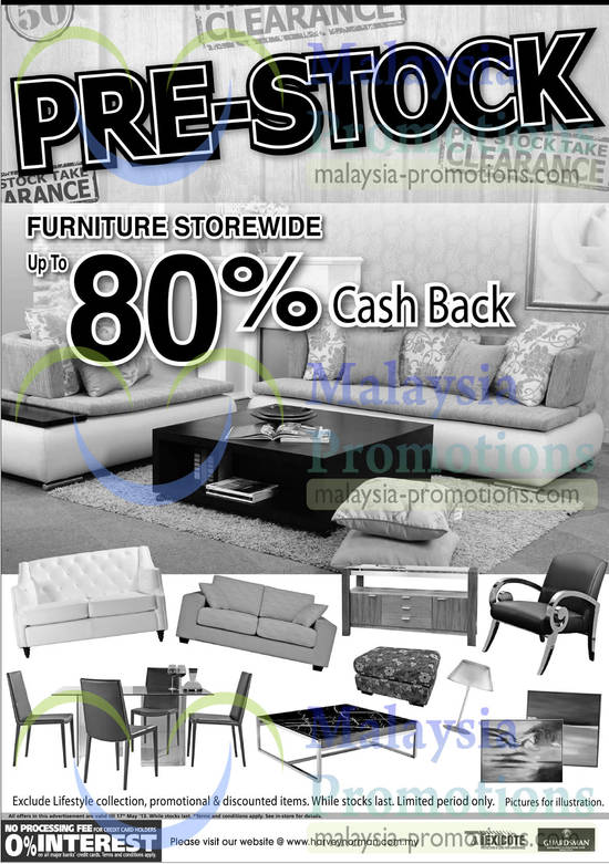 Up to 80 Percent Cash back on Furniture