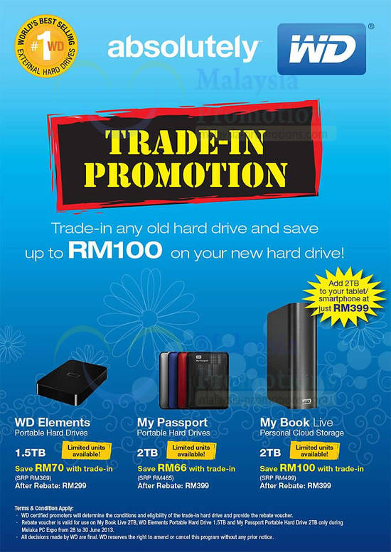 27 Jun Western Digital Trade In Promotion, External Storage Elements, Passport, Book