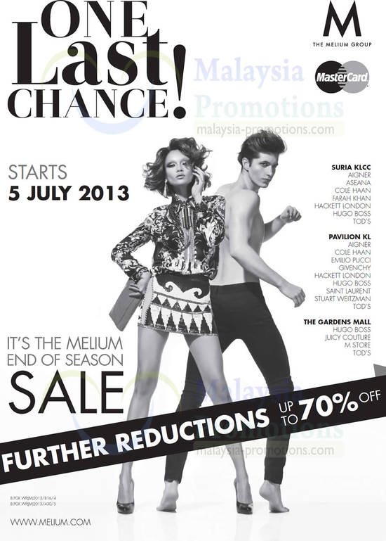 4 Jul Melium Further Reductions