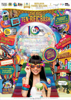 Featured image for Berjaya Times Square 10th Anniversary Promotions 3 Jun 2013