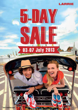 Featured image for (EXPIRED) Larrie 5 Day SALE 3 – 7 Jul 2013
