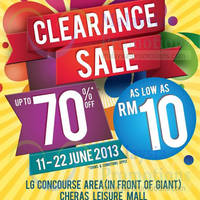 Featured image for (EXPIRED) Voir Group Clearance Sale Up To 70% Off @ Cheras Leisure Mall 11 Jun 2013