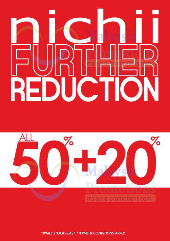 1 Aug Nichii Further Reduction 50 Percent Plus Additional 20 Percent