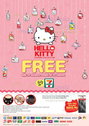 Featured image for 7-Eleven FREE Hello Kitty With 20 Stickers Collected Promo 1 Jul – 8 Sep 2013
