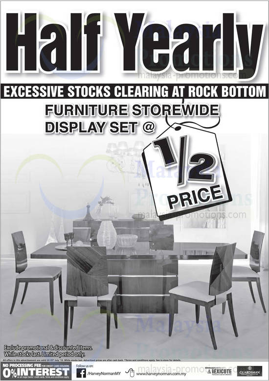 Furniture Storewide Display Set at Half Price