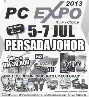 Featured image for (EXPIRED) PC Expo 2013 @ Persada Johor 5 – 7 Jul 2013