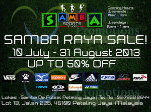 Featured image for (EXPIRED) Samba Raya Up To 50% Off SALE 10 Jul – 31 Aug 2013