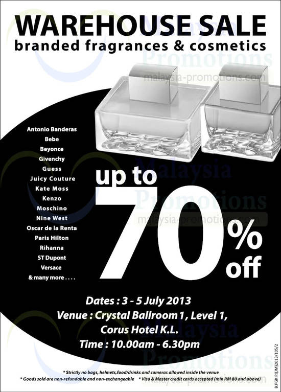 Warehouse Sale 2 Jul 2013