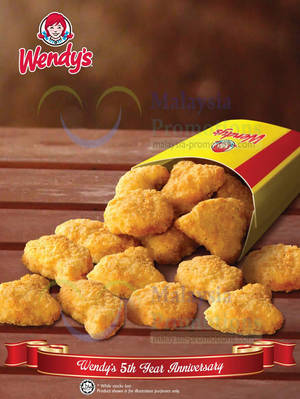 Featured image for (EXPIRED) Wendy’s RM5 For 15pcs Chicken Nuggets Deal 28 Jul 2013