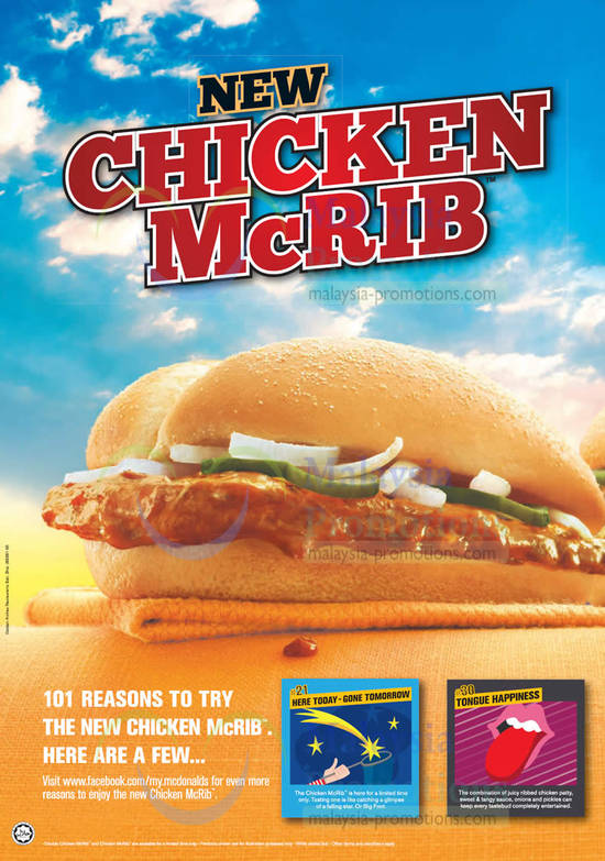 101 Reasons To Try The New Chicken McRib