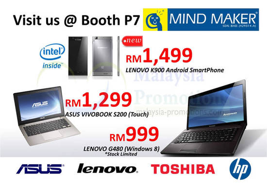 13 Aug Lenovo K900, ASUS Vivobook S200, Lenovo G480 Notebook