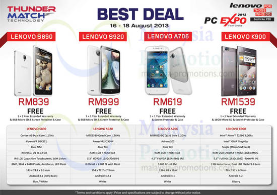 14 Aug Thunder Match Lenovo Smartphones S890, S920, A706, K900