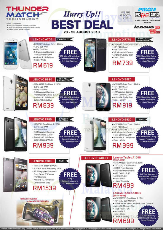 22 Aug Thundermatch Lenovo Smartphones, Tablets