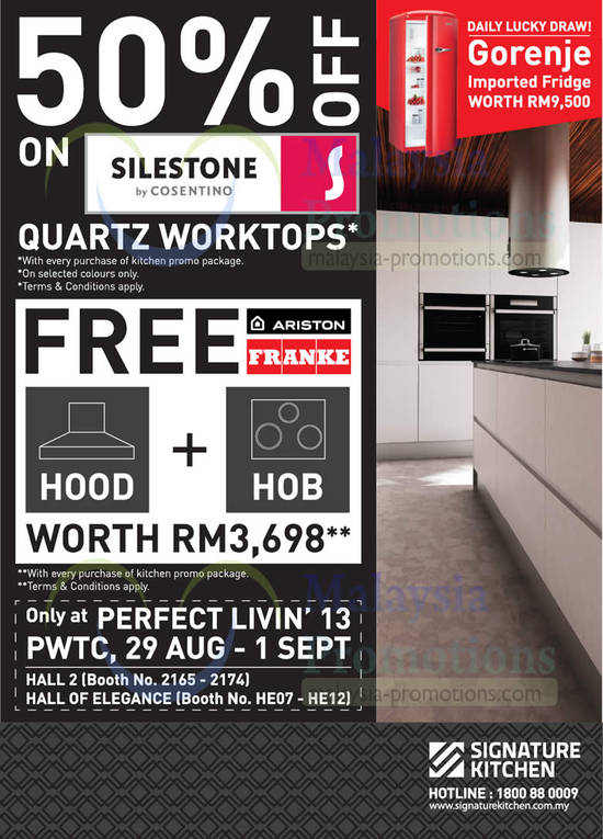 29 Aug Signature Kitchen 50 Percent Off Silestone Quartz Worktops